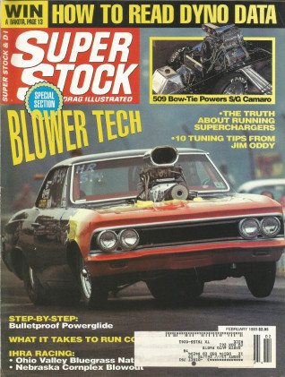 SUPER STOCK 1993 FEB - CAMARO BUILD 5, GALLAGER, NA NATS, COMP ELMR 